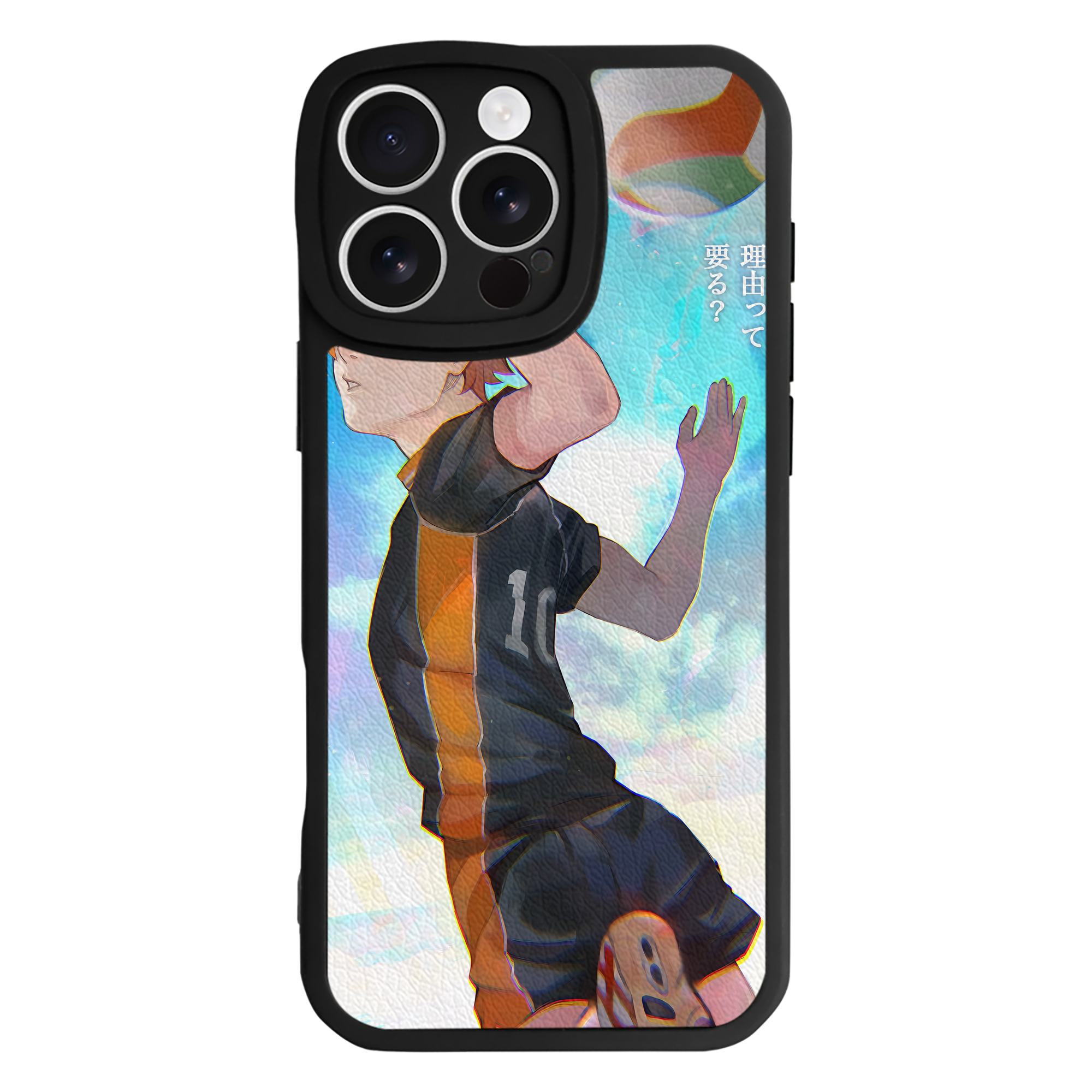 （画像用） ハイキュー!! Haikyu!! 【iPhone 16シリーズ対応】シリコンスマホケース（レザー調） 材質：シリコン